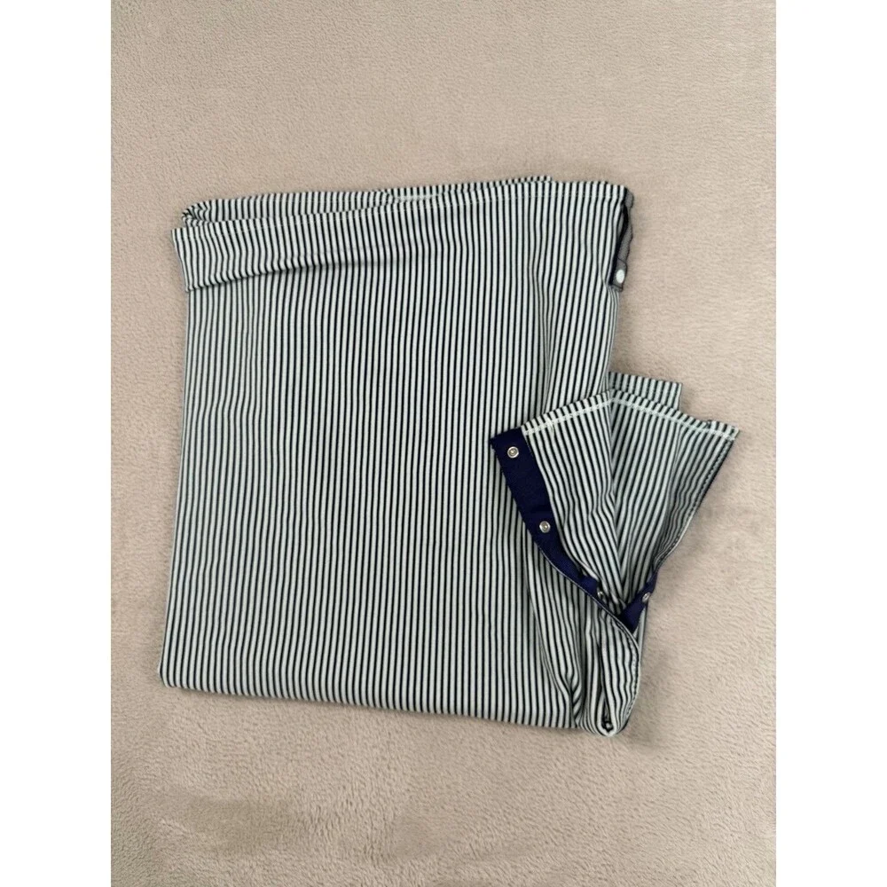 Lululemon Vinyasa Scarf Wrap Blue/White Stripes Adjustable Yoga Size O/S